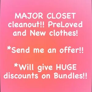 Moving out clean out closet!